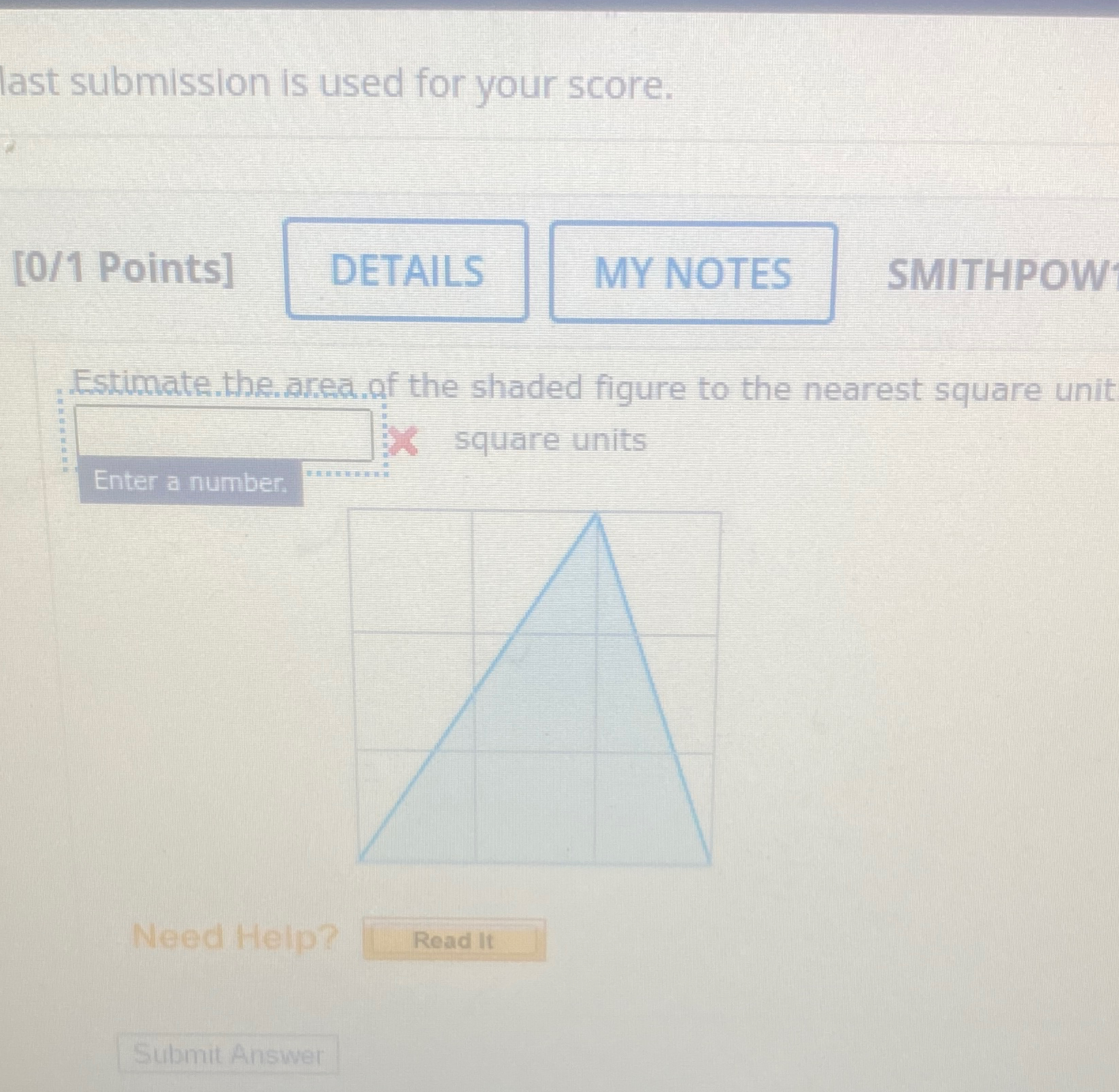 Solved last submission is used for your score.[0/1 | Chegg.com