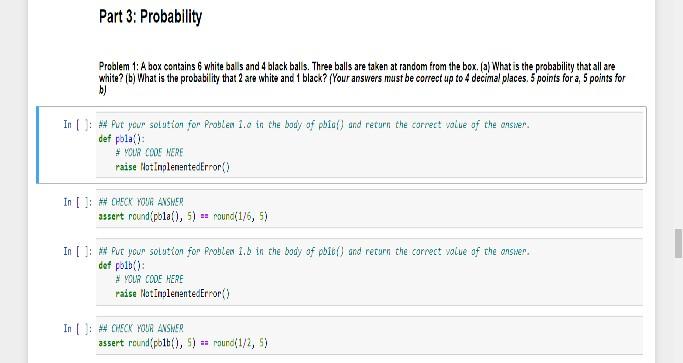 Solved Implement a code in 1st cell. (#YOUR CODE HERE). The | Chegg.com