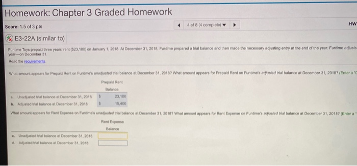 Solved Homework: Chapter 3 Graded Homework 4 of 8 (4 | Chegg.com