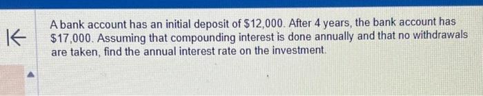 12 years bank account