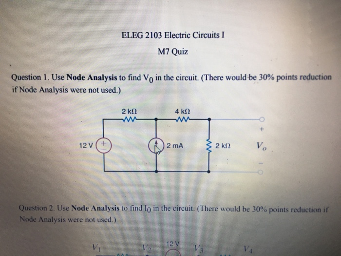 Solved Question 2. Use Node Analysis to find Io in the | Chegg.com