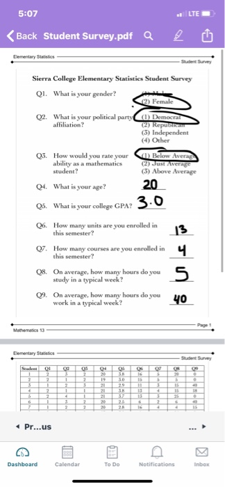 unit data & statistics homework 7