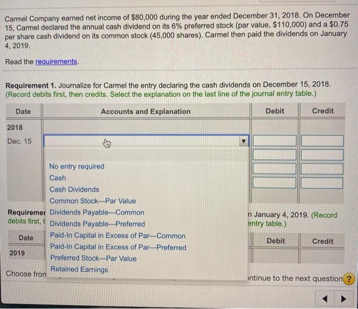 Solved Carmel Company earned net of 80,000 during