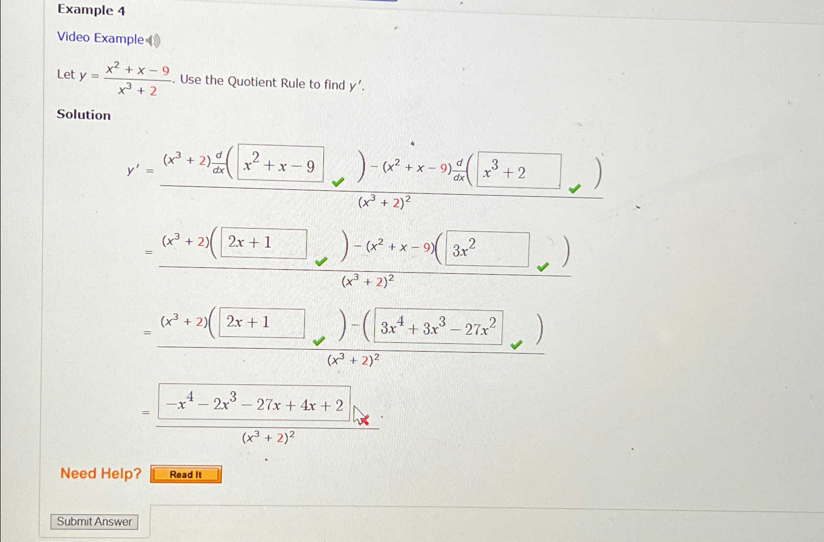 Solved Example 4video Example Let Y X2 X 9x3 2 ﻿use The