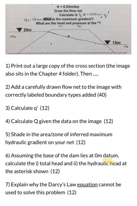 1) Print out a large copy of the cross section (the | Chegg.com
