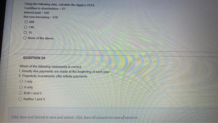 Solved QUESTION 25 Based on the data below calculate the | Chegg.com