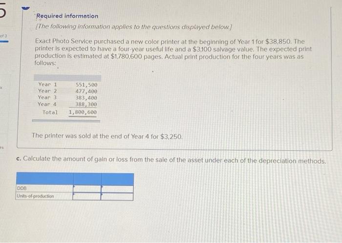 Solved Required information {The following information | Chegg.com