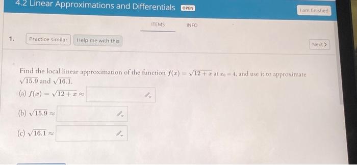find-the-local-linear-approximation-of-the-function-chegg