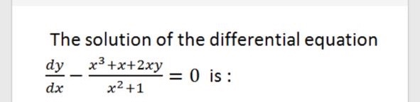 Solved The solution of the differential equation Engineering | Chegg.com