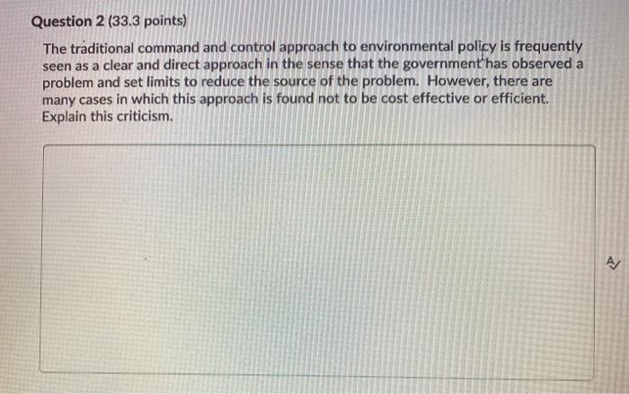 Solved Question 2 (33.3 points) The traditional command and | Chegg.com