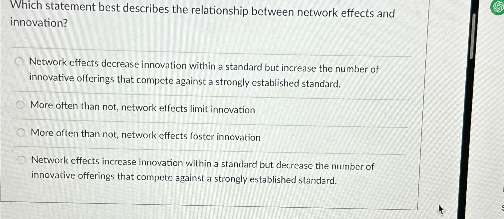 Solved Which statement best describes the relationship | Chegg.com