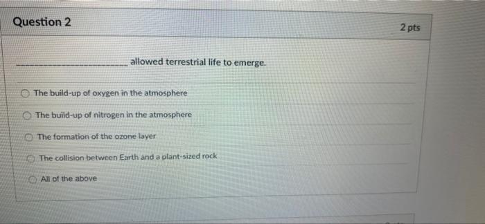 Solved Question 1 2 pts Which of the following | Chegg.com