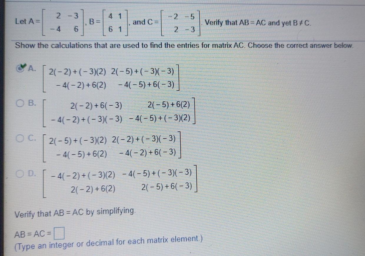 Solved 24 Let A= And B = What Value(s) Of K, If Any, Will | Chegg.com