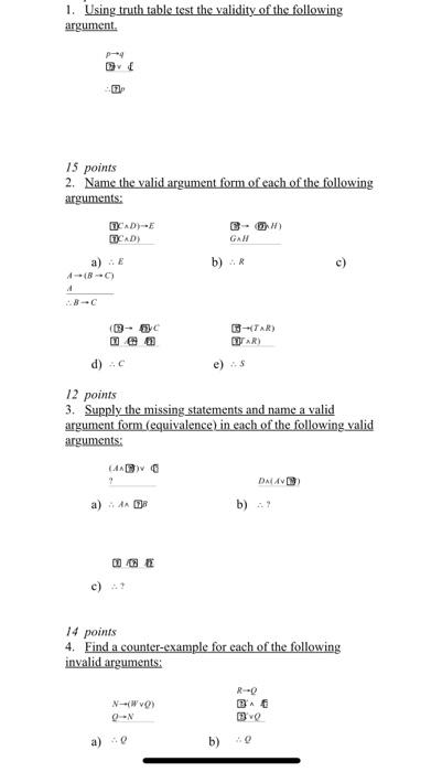 truth assignment test calculator