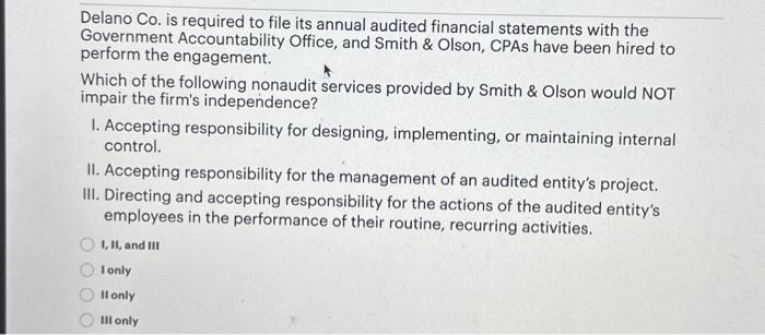 Solved Delano Co. Is Required To File Its Annual Audited | Chegg.com