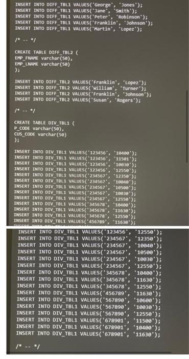 Solved HELP ASAP!! ( using ORACLE MySQL workbench) can you | Chegg.com