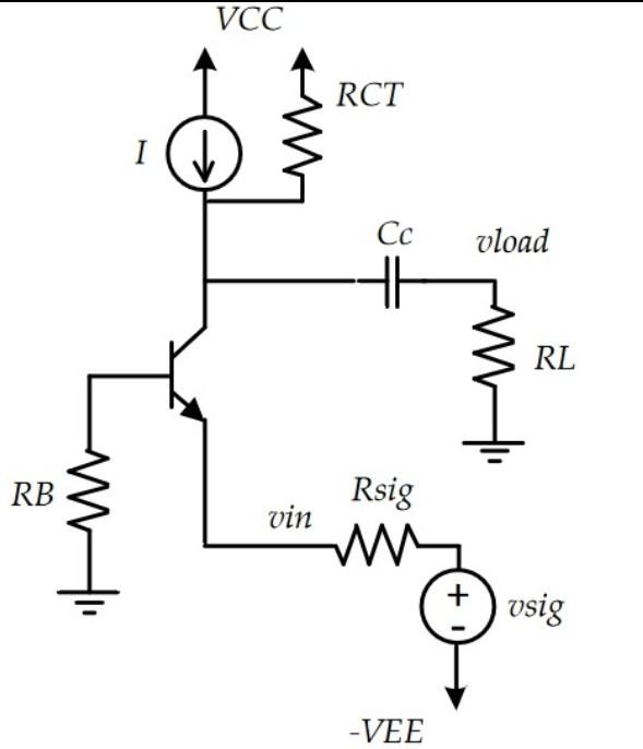 Solved Common base amplifier NPN based: two power supplies | Chegg.com