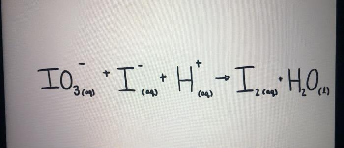 Solved I3m−+I(m)−+Hm+→I2m∞⋅H2Om | Chegg.com