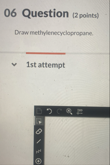 Solved 06 ﻿Question (2 ﻿points)Draw | Chegg.com