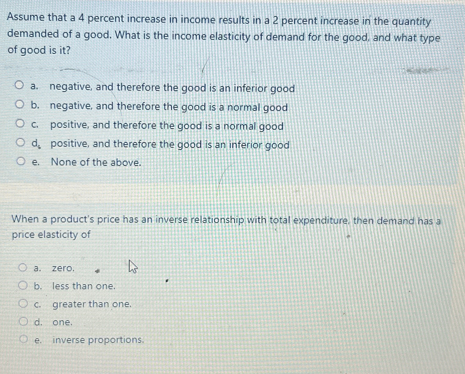 Solved Assume that a 4 ﻿percent increase in income results | Chegg.com