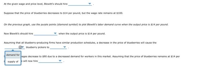 Solved At the given wage and price level, Blewitt's should | Chegg.com