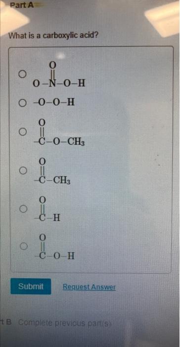 Solved What is a carboxylic acid? | Chegg.com