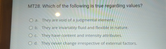 Solved MT28. ﻿Which of the following is true regarding | Chegg.com