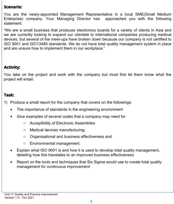 Solved Scenario: You are the newly-appointed Management | Chegg.com