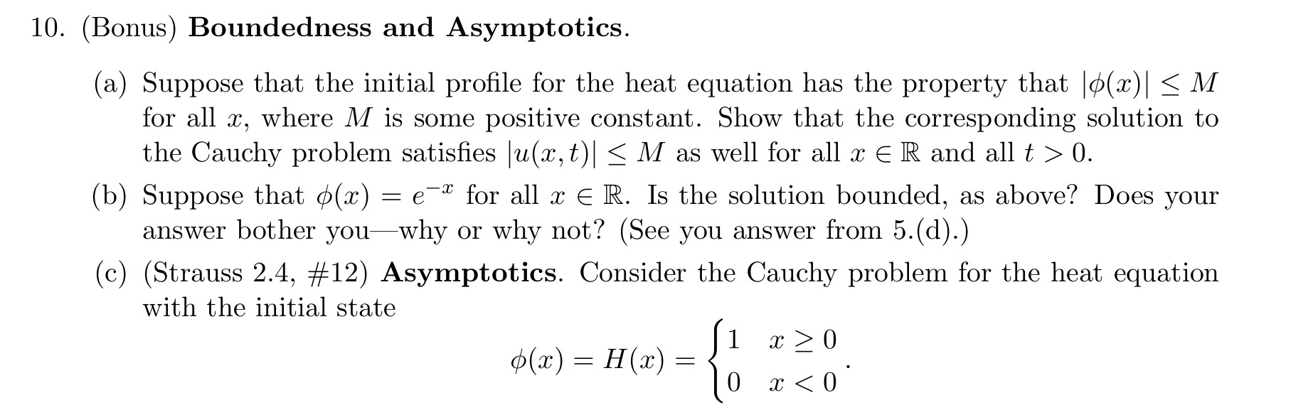 Solved (Bonus) ﻿Boundedness And Asymptotics.(a) ﻿Suppose | Chegg.com