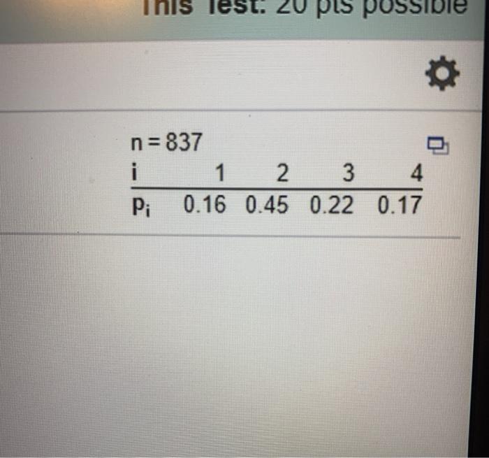 Solved Determine the expected count for each outcome. The | Chegg.com