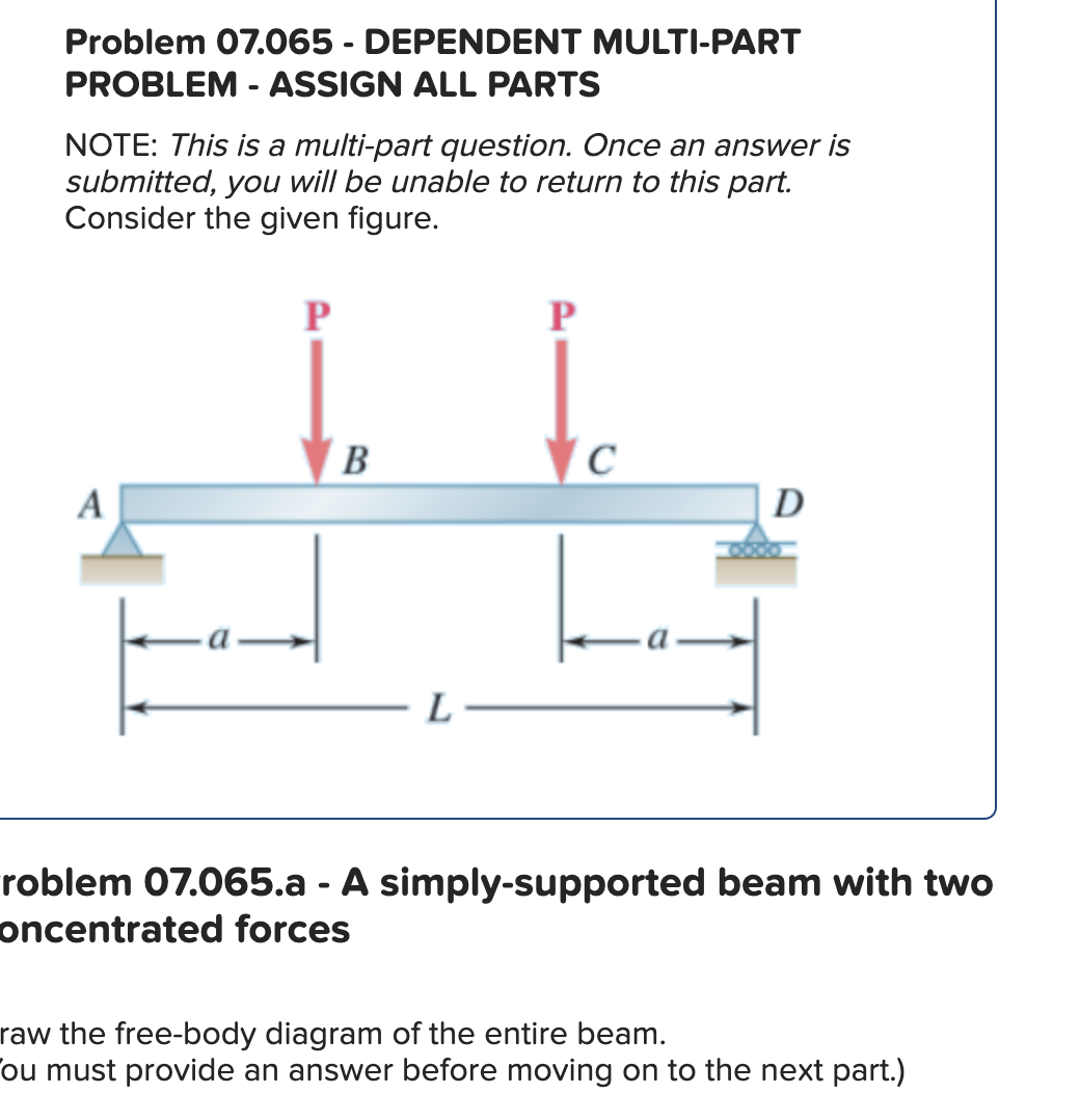Part Picture Problem Example On Machine Problem 07.065 - DEPENDENT MULTI-PART PROBLEM - | Chegg.com