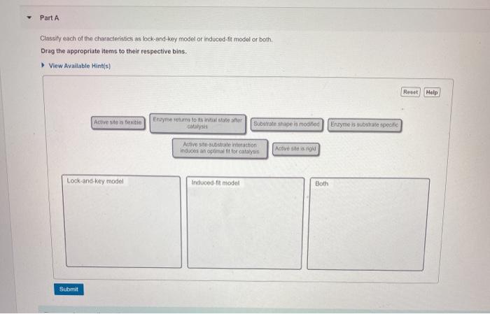 Solved Part A Classify each of the characteristics as | Chegg.com