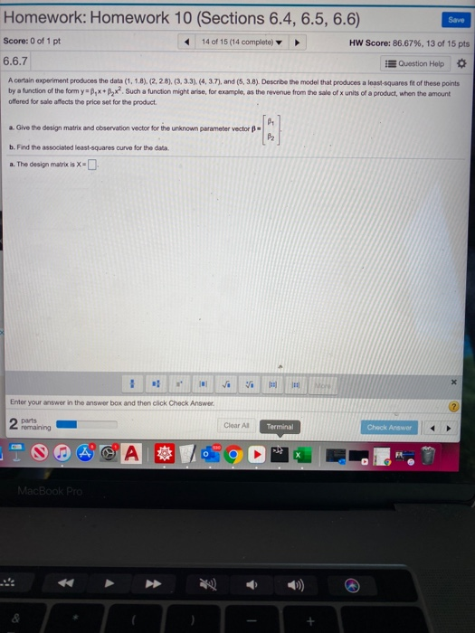 Solved Homework: Homework 10 (Sections 6.4, 6.5, 6.6) Score: | Chegg.com