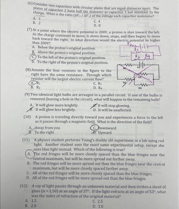 Solved (1) A charged plastic rod is pressed against an