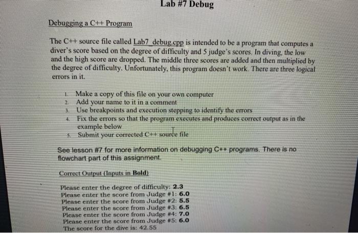 Solved there is three logical errors in the c++ code: the | Chegg.com
