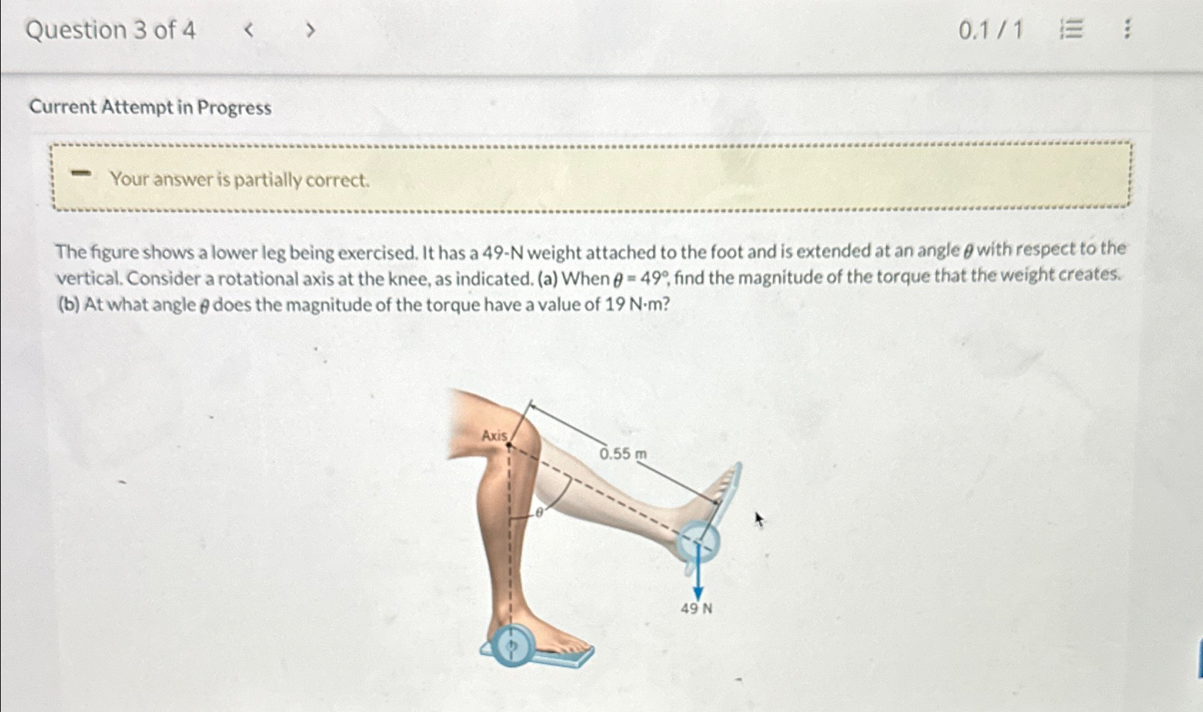Solved Question 3 ﻿of 40.11Current Attempt in ProgressYour | Chegg.com