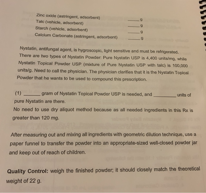 nystatin powder for babies