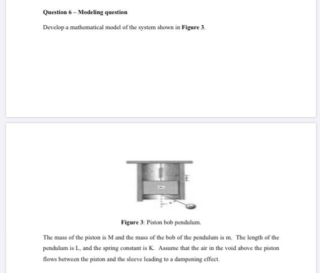 Solved Question 6 - Modeling question Develop a mathematical | Chegg.com
