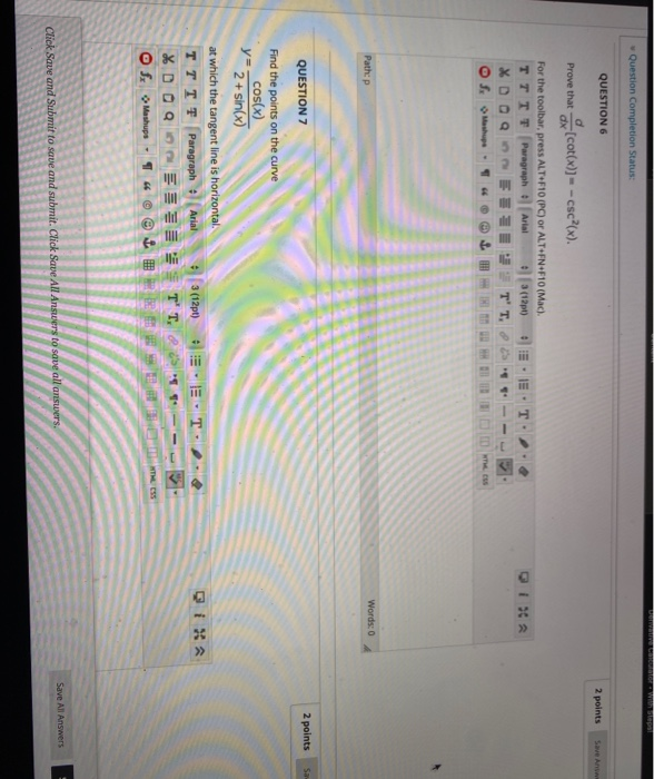 Solved Real Question Completion Status: QUESTION 6 2 points | Chegg.com
