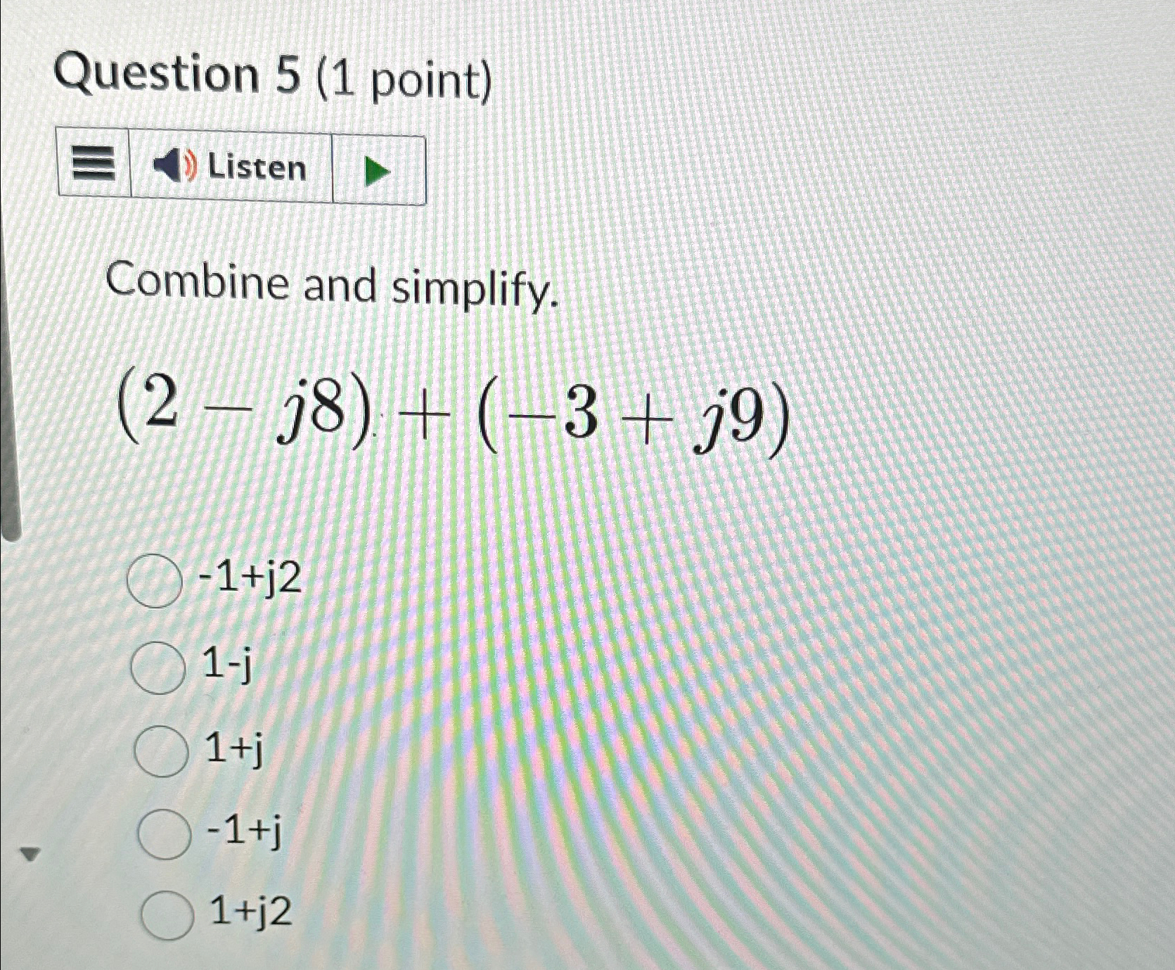 Solved Question 5 (1 ﻿point)Combine and | Chegg.com