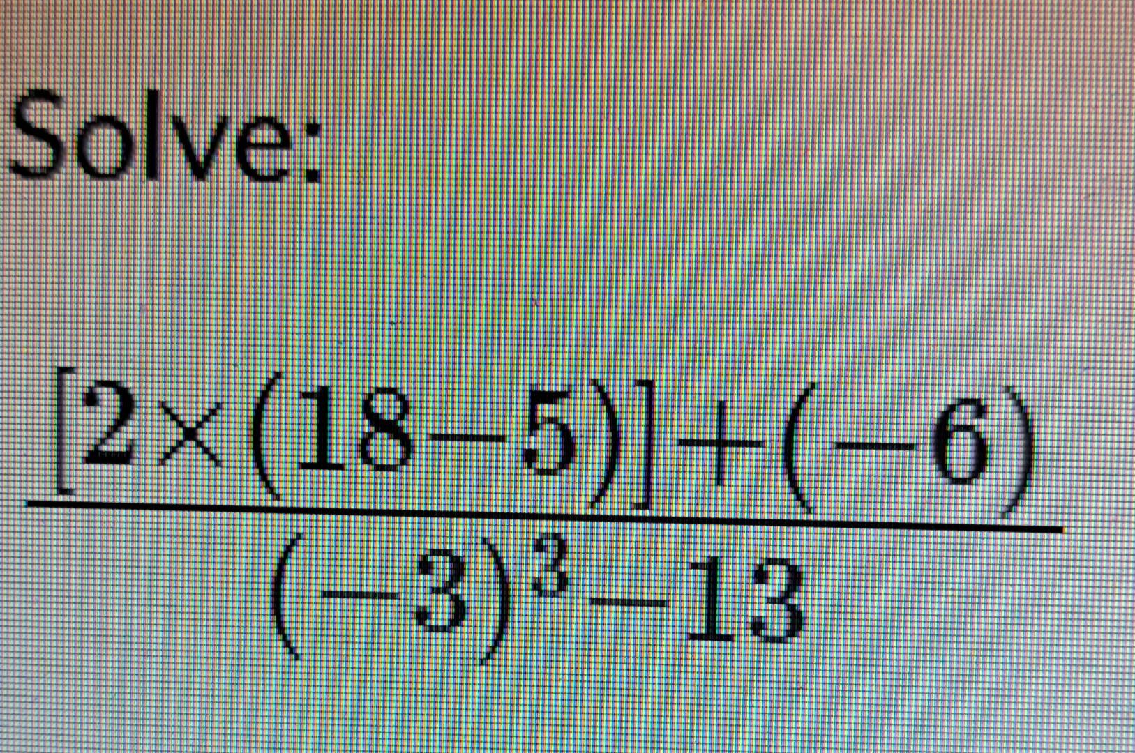 Solved Solve −33−13 2×18−5 −6 6314