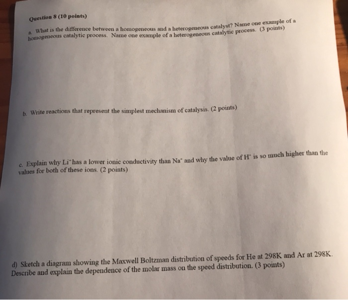 Question 8 10 Points What Is The Difference Between Chegg Com