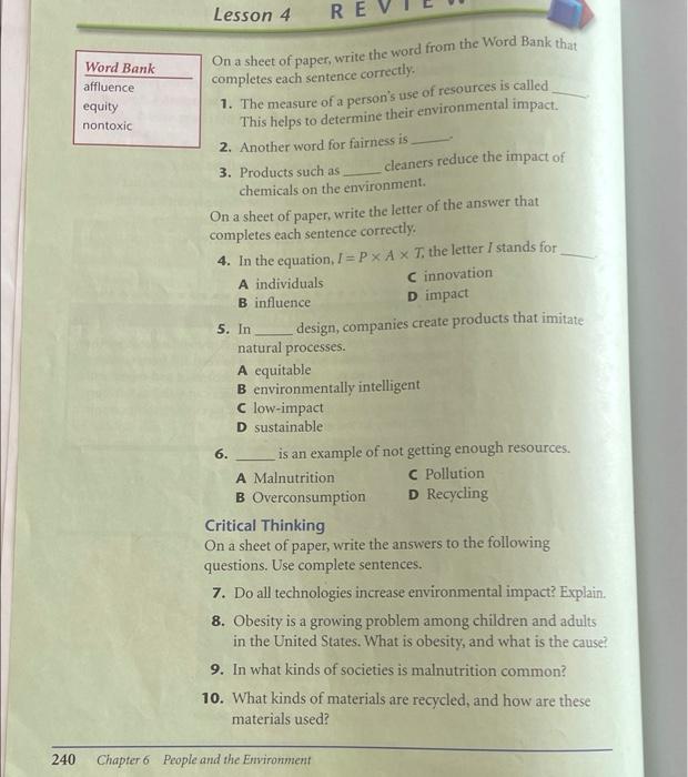 solved-lesson-4-re-word-bank-affluence-equity-nontoxic-a-on-chegg