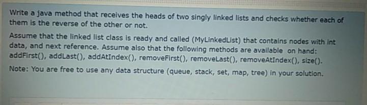 Solved Please I want a solution using Java and adhere to | Chegg.com