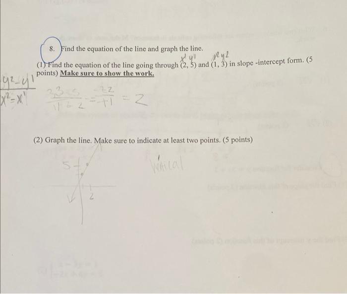 find the equation of the line graph