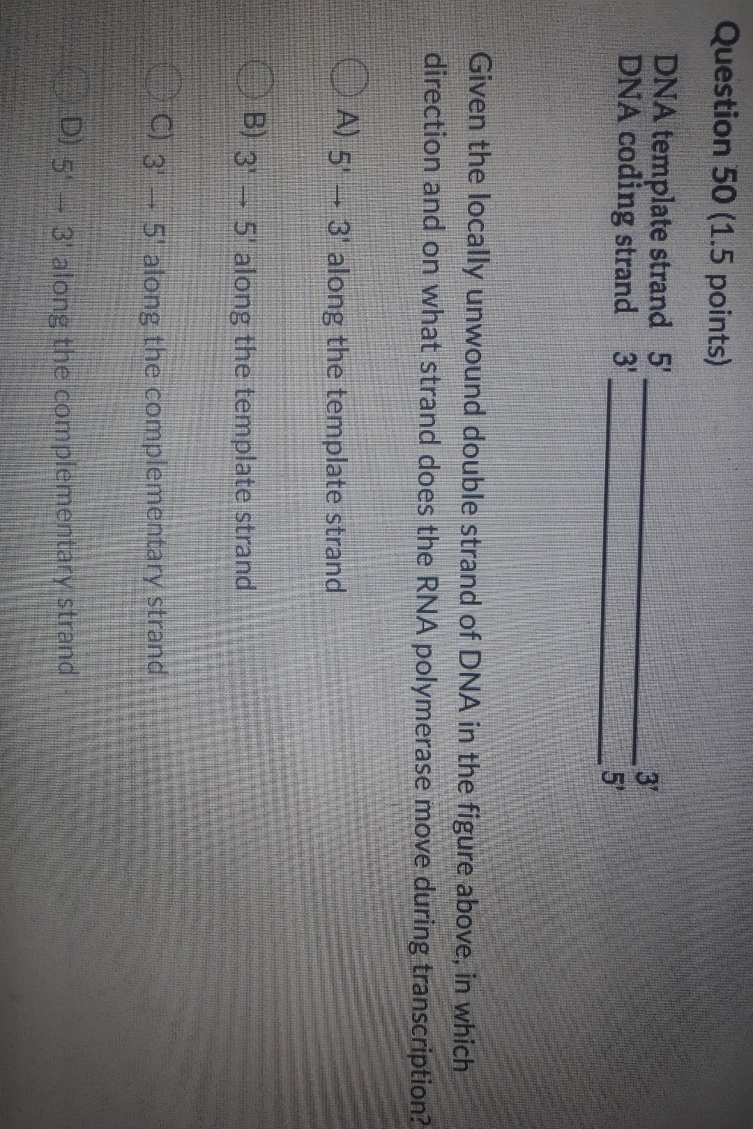 Solved Question 51 1 5 Points A Particular Triplet Of Chegg