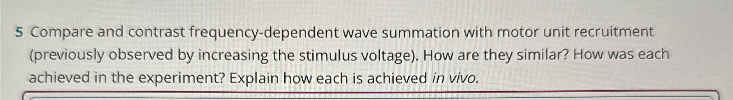 Solved 5 ﻿Compare and contrast frequency-dependent wave | Chegg.com