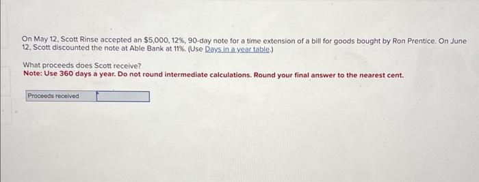 Solved Calculate the discount period for the bank to wait to | Chegg.com