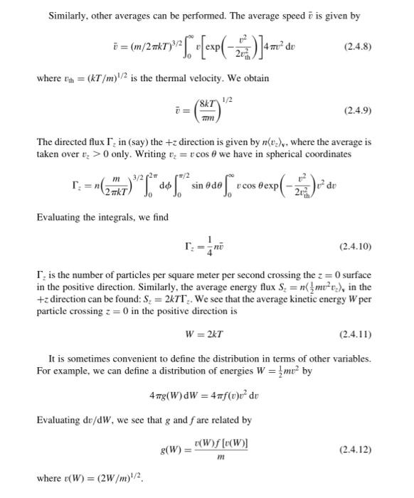 Solved 2.7. Averages Over a Maxwellian Distribution (a) Show | Chegg.com