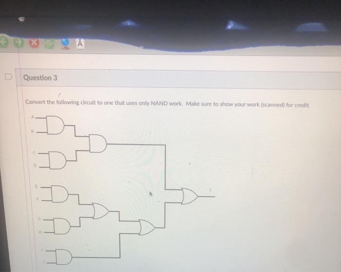 Solved Question 3 Convert the following circuit to one that | Chegg.com